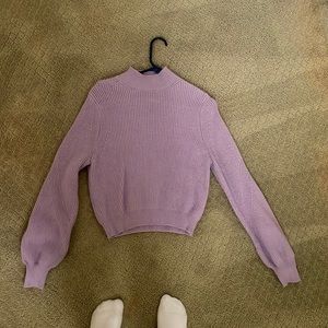 Lavender Zara Mock Turtle Neck